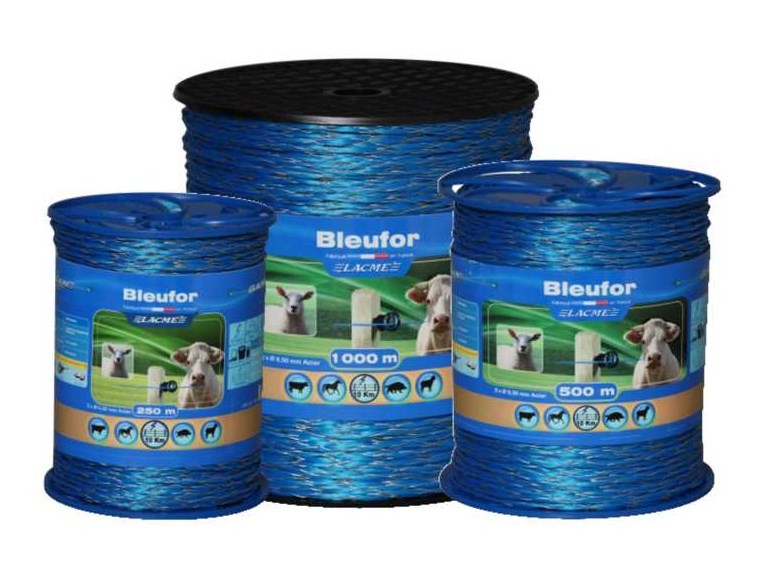 BLEUFOR Litze:   PREMIUM-Litze. Für kurze und mittellange Zäune bis 10km 2 dick verzinkte S