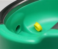 LAKCHO, heizbar:   Heizbare Tränke zur Verwendung auf Standsäulen   breites Becken aus Polyeth