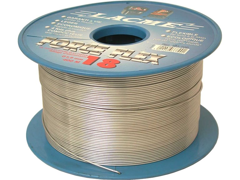 Aludraht FORCEFLEX 18 - 1,8mm:   PREMIUM-Draht Für Festzäune Besonders leitfähiger Aludraht aus Aluminiumle