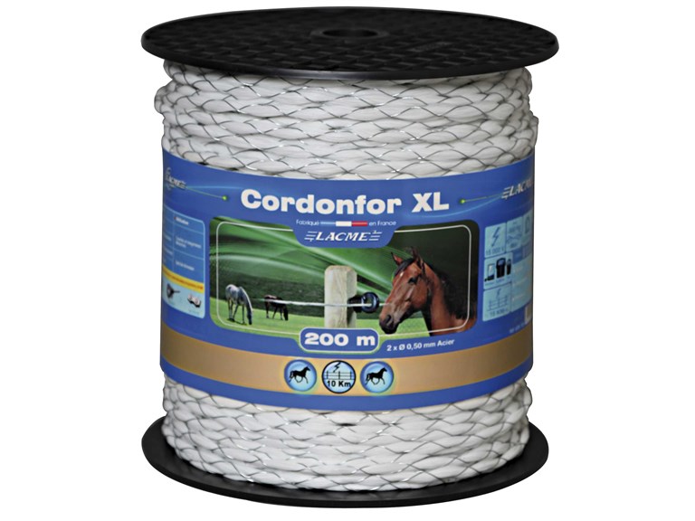 CORDONFOR XL Kordel:   PREMIUM-Kordel Für kurze bis mittellange Zäune bis 10km 2 dick verzinkte S