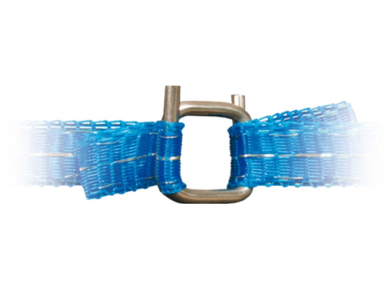 Bandverbinder 12 mm:   Spannt das Band nach Belastung schnell un effizient  Selbstzusammenziehende