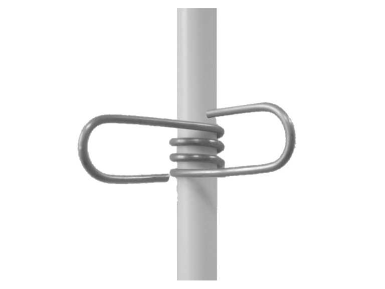 Isolator CLIP INOX:   Clip Isolator für Stäbe Ø 10mm aus INOX  leicht und schnell zu montieren bz