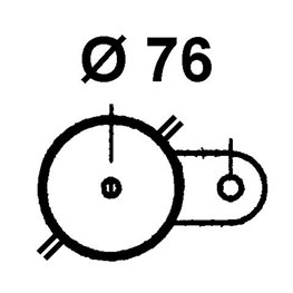 Befestigungen an Säule Ø76