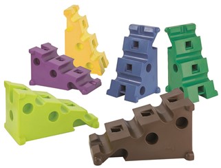 SPA - Multiblock; Farbe: blau:   Ein vielseitiger Hindernisblock, ideal zum Bau verschiedenster Hindernisse. 