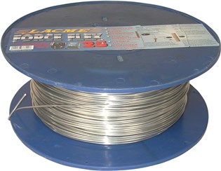 Aludraht FORCEFLEX 25 - 2,5mm:   PREMIUM-Draht  Für Festzäune  Besonders leitfähiger Aludraht aus Aluminium