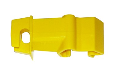 Standardisolator für T-Pfosten; Farbe: gelb:   Für Litzen und Kordeln.   Einfaches Klicksystem ermöglicht das Anbringen a