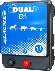 DUAL D2-2:   Dieses DUAL Weidezaungerät kann je nach Gegebenheiten mit Netzstrom oder 12V