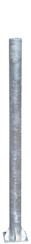 Säule Ø102, H: 1,68m, mit Bodenplatte:   feuerverzinkt, Wandstärke 4,0mm, H: 1,68m, mit Bodenplatte Wichtig! Zum Sc