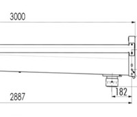 Edelstahl - Trogtränke GV300, 144l:  Serienmäßig zur Wandmontage (Standfüße optional) Nach innen gekanteter Rand v