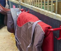 Deckenhalter:   Dieser einfache Deckenhalter bietet die praktische Möglichkeit Ihre Pferdede