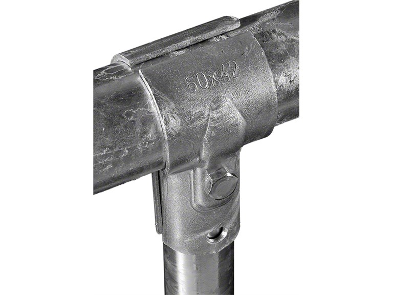 T-Schelle:   Stabile T - Verbindung von Rohren. Inkl. Schraube In den Größen: 1“1/4 x 
