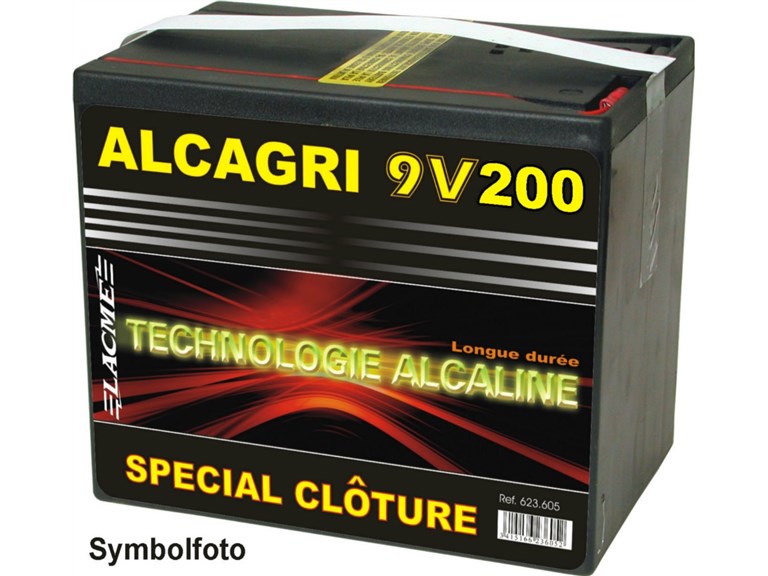 Alkaline Batterie ALCAGRI 200 Ah:   Alkaline Batterien ermöglichen einen Einsatz der vollen Spannung, und damit 