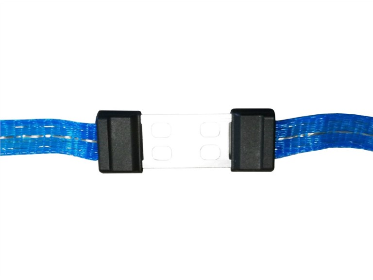 Litzclip Bandverbinder 12mm (5Stk.):   Stabile Verbindung zweier Weidezaunbänder bis 12mm.  Wiederverwendbar    V